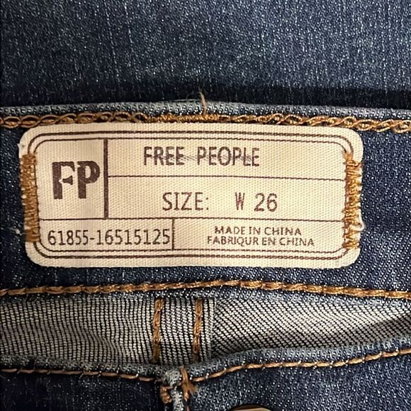 Free People Great‎ Heights Frayed Skinny Jeans Size 26 - Picture 11 of 12